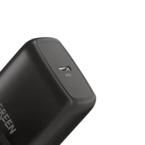 آداپتور تک پورت تایپ سی 20 وات گرین لاین Compact Wall Charger Type-C مدل GN20UKWCBK