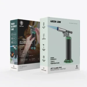 فندک ضدباد شعله جت پرو گرین Green Jet Flame Pro Windproof Lighter