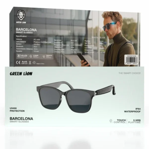عینک هوشمند بارسلونا گرین لاین Barcelona Smart Glasses