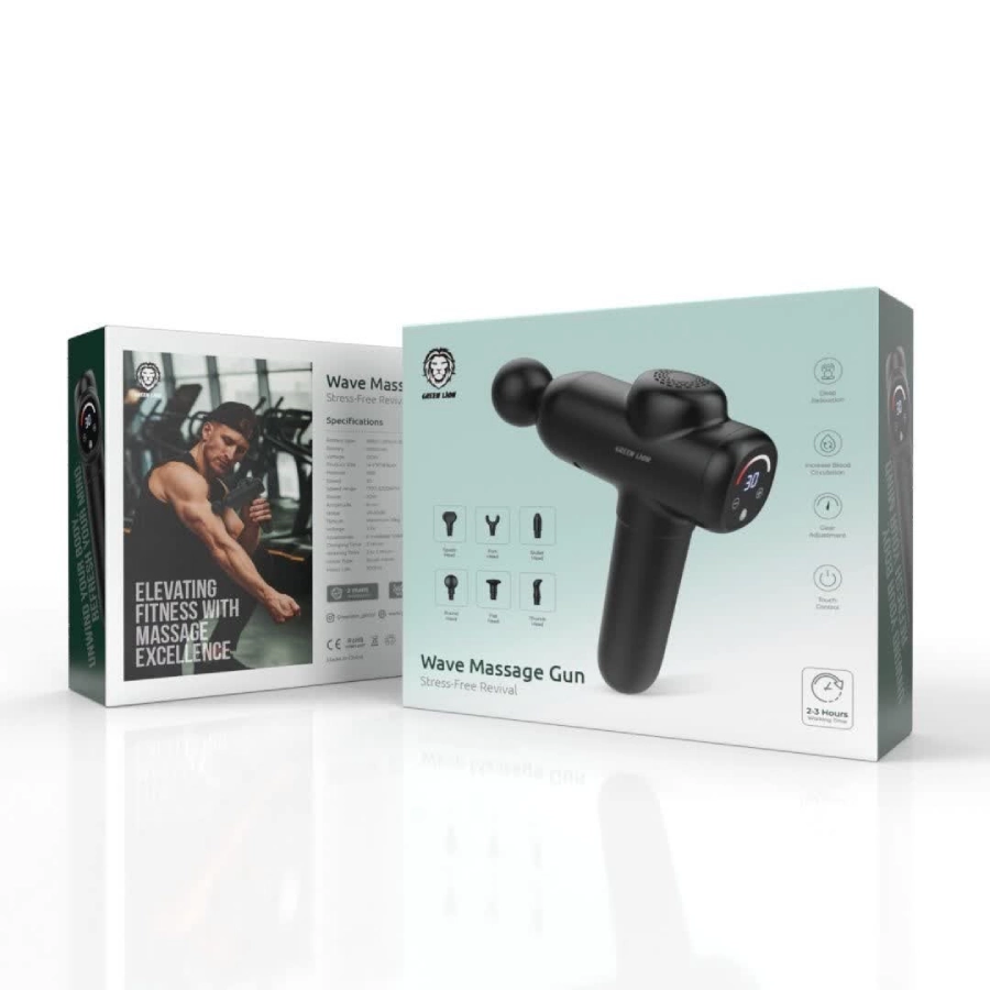 ماساژور تفنگی ویو گرین لاین مدل Wave Massage Gun