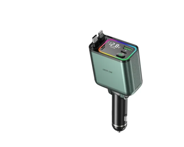 شارژر فندکی گرین لاین Retractable 90W Car Charger PD 65W - Image 3