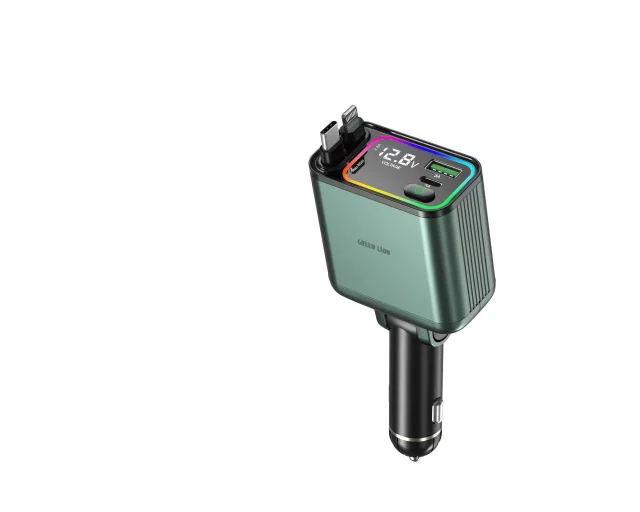 شارژر فندکی گرین لاین Retractable 90W Car Charger PD 65W - Image 3