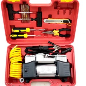 کمپرسور باد فندکی با کیت پنچرگیری